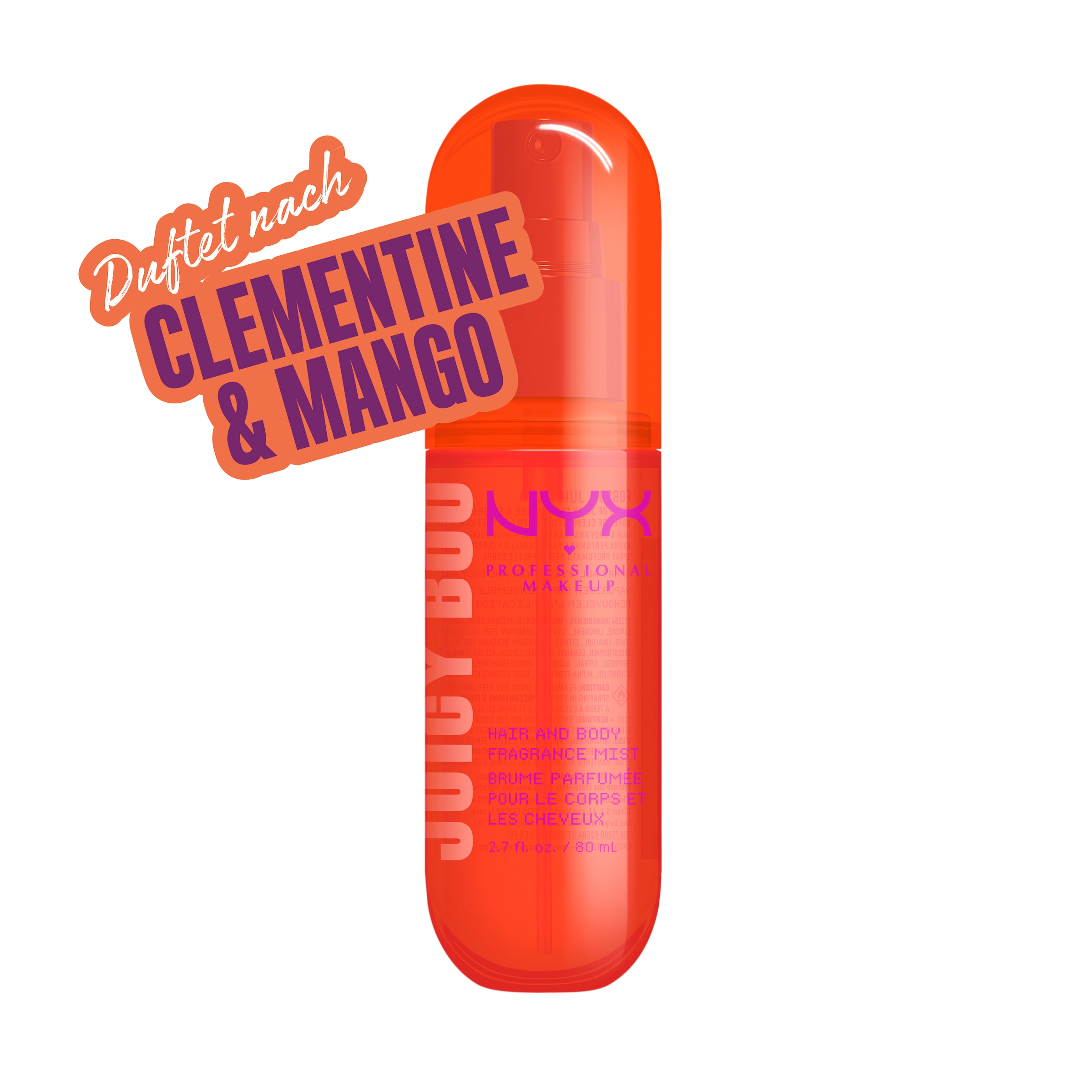 NYX PROFESSIONAL MAKEUP Bodyspray »JUICY BOO HAIR & BODY MSIT« duftet nach Clementine & Mango