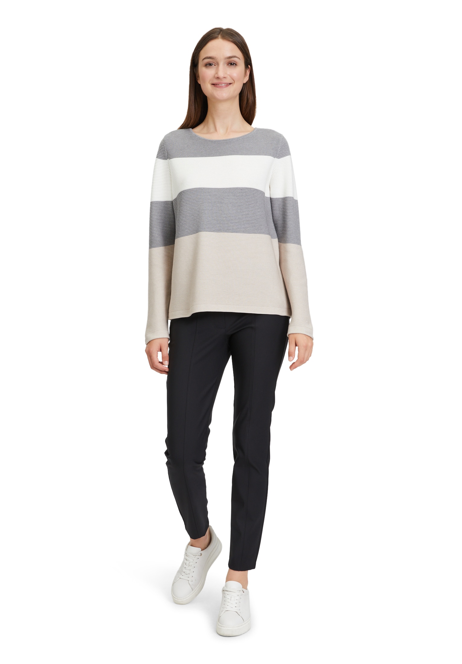 Betty Barclay Rundhalspullover »Feinstrickpullover mit Color Blocking«