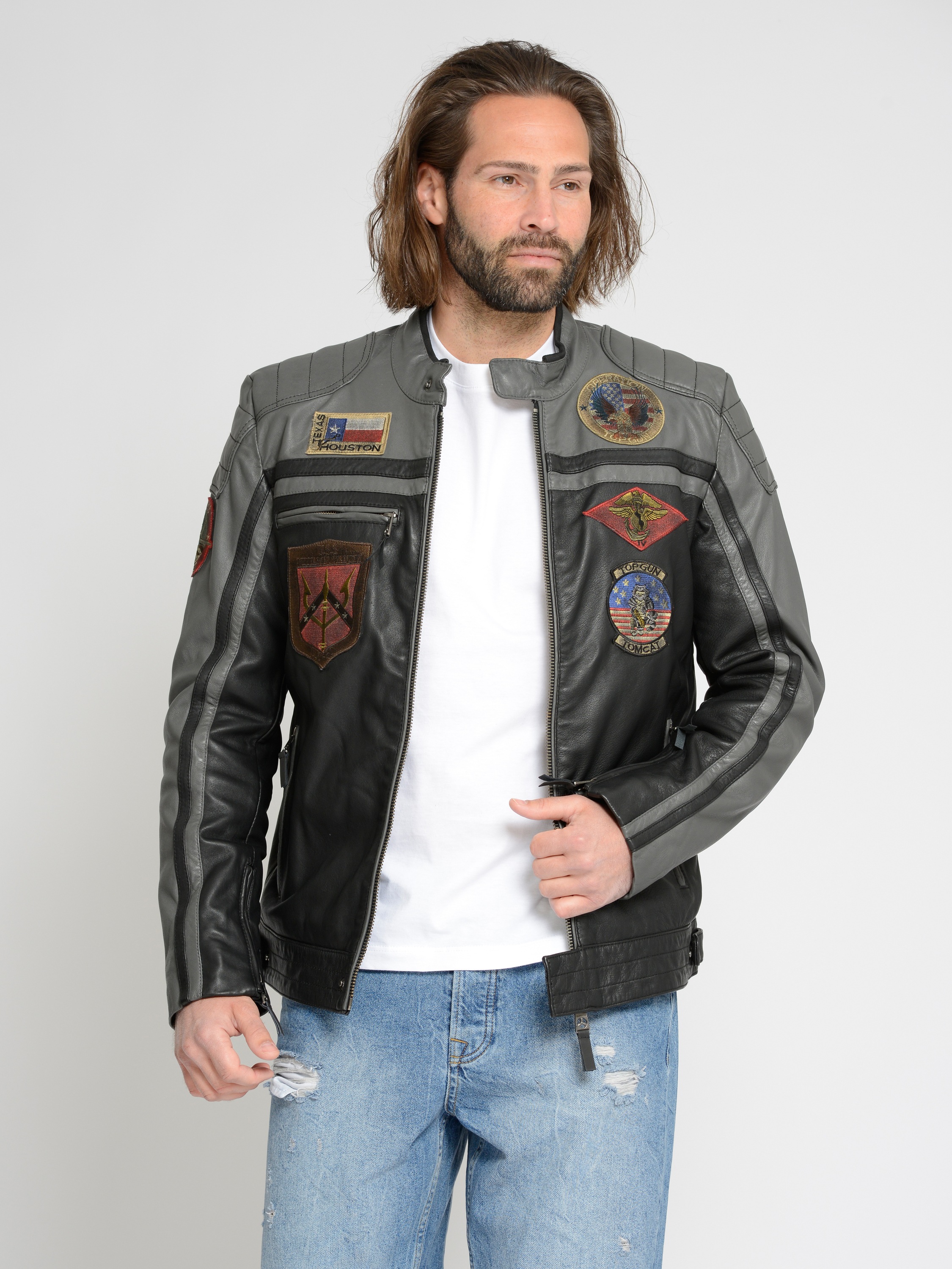 TOP GUN Lederjacke »Lederjacke TGJ1005«