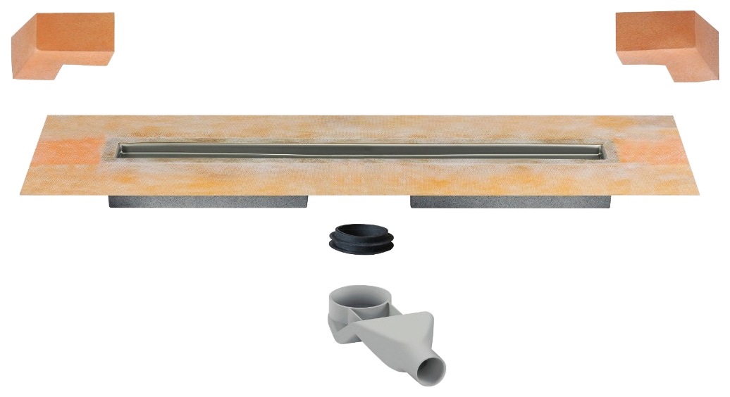 Schlüter Duschrinne »Kerdi-Line-F 40«, horizontal, DN40, Geruchsverschluss Front
