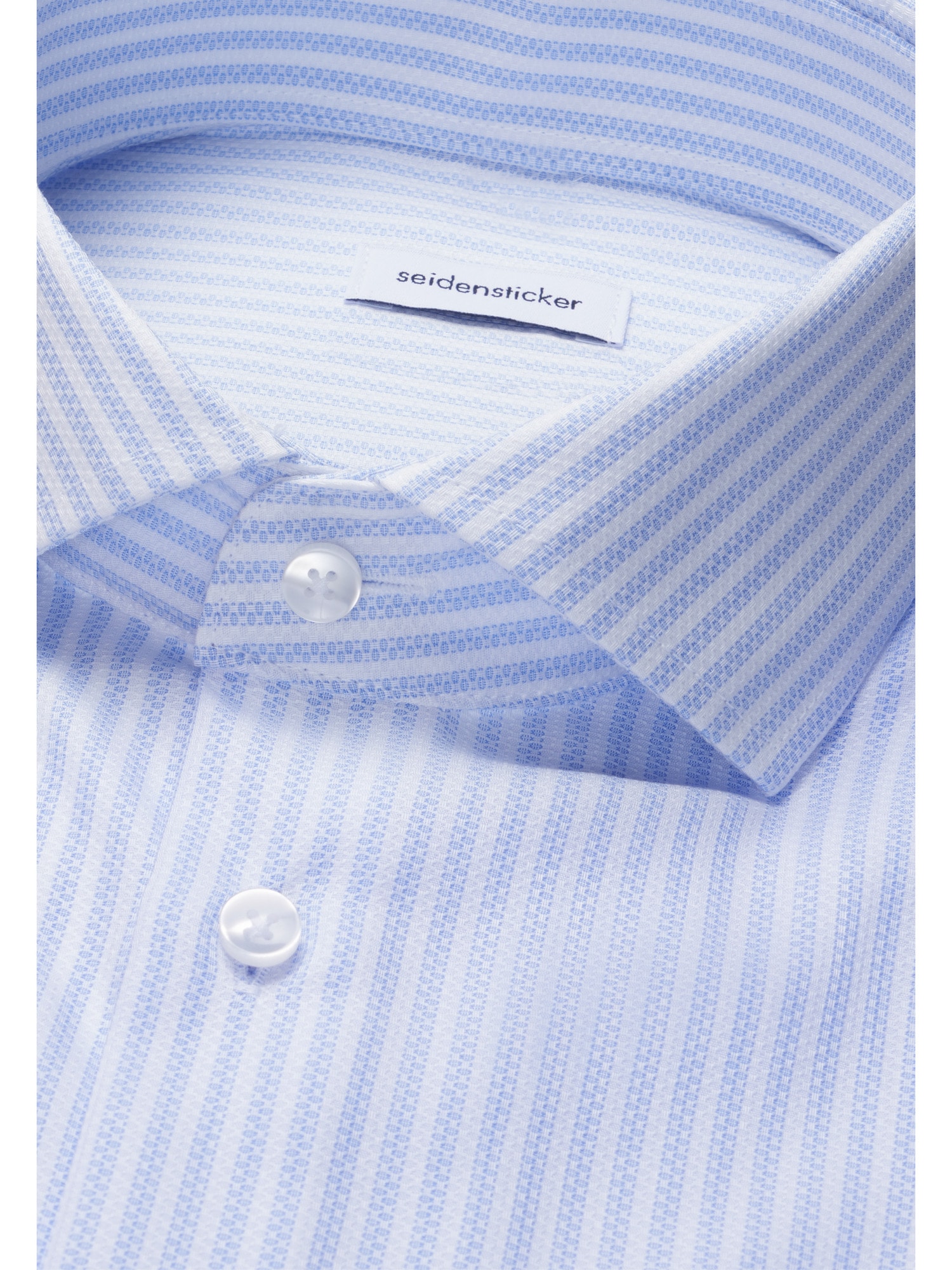 seidensticker Businesshemd »Schwarze Rose« Shaped 1/2 Kentkragen Gestreift