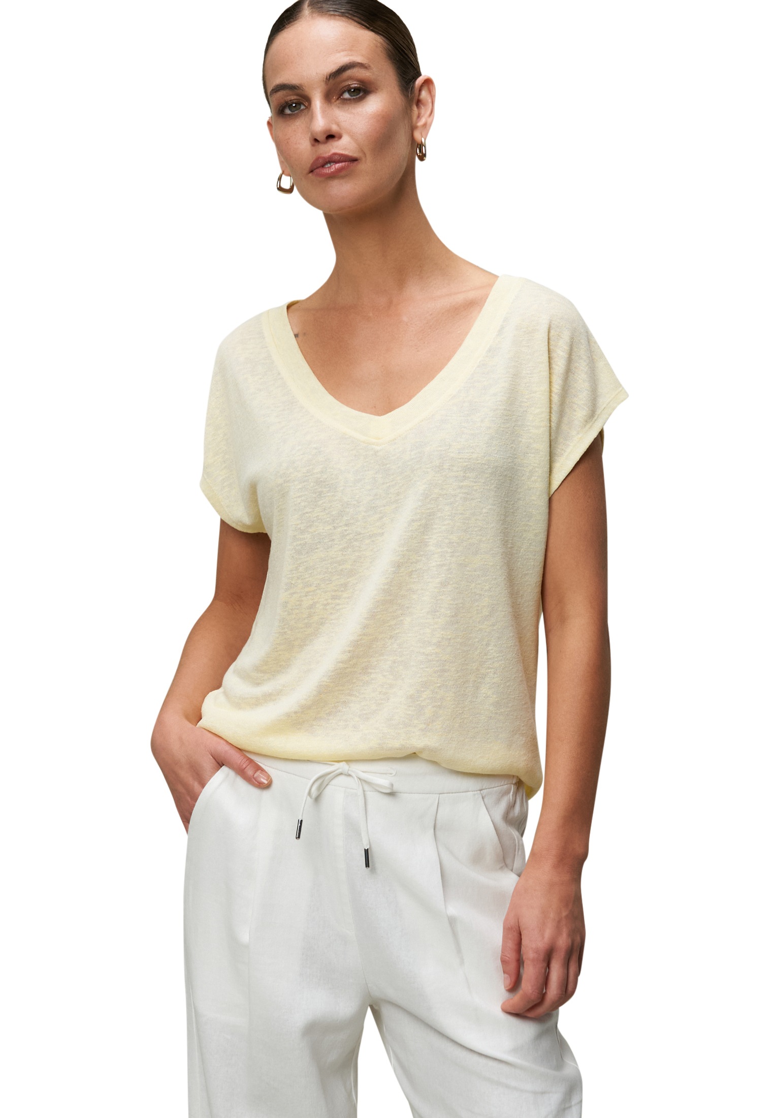 Zero Shirttop »Sommer-T-Shirt mit V-Ausschnitt«