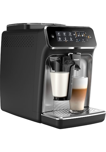 Kaffeevollautomat »3200 Serie EP3246/70 LatteGo, silber«, schwarz