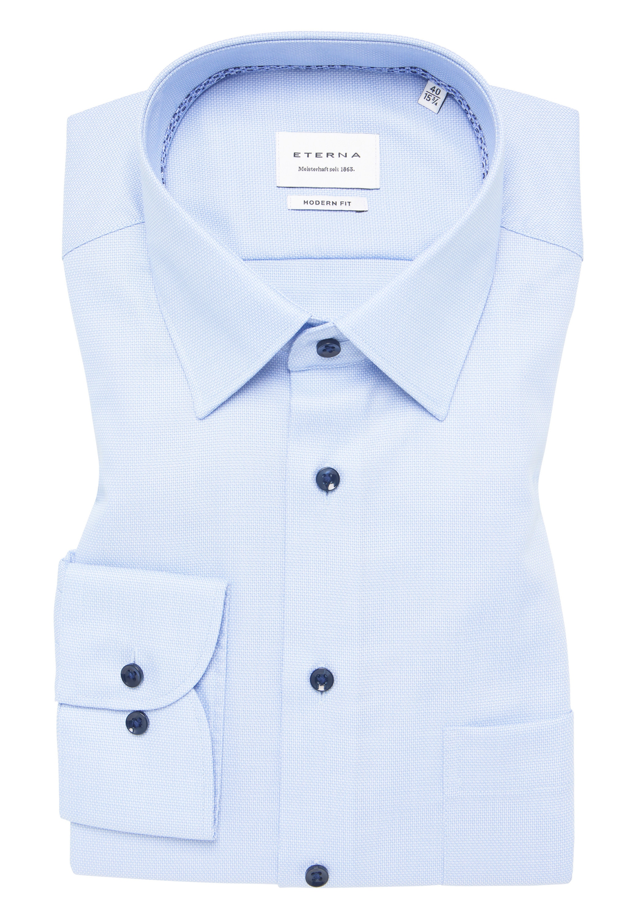 Eterna Langarmhemd »MODERN FIT«, NON IRON (bügelfrei)