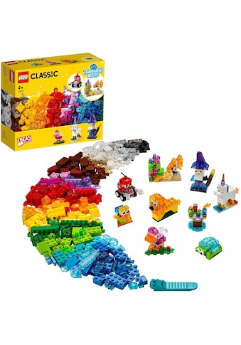 Konstruktionsspielsteine »Kreativ-Bauset mit durchsichtigen Steinen (11013), LEGO®...