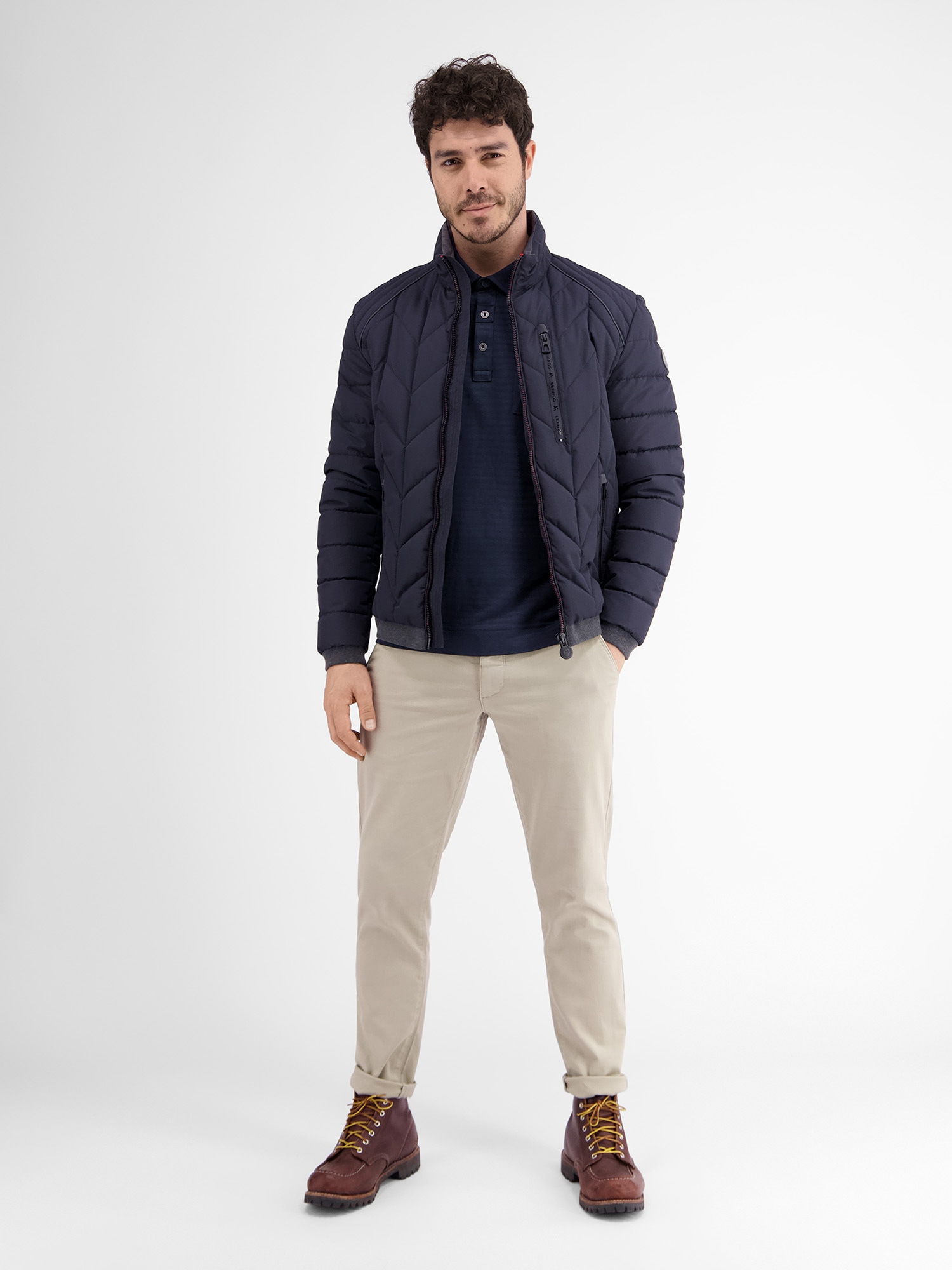 LERROS Langarm-Poloshirt »LERROS Longsleeve-Polo, gestreift«