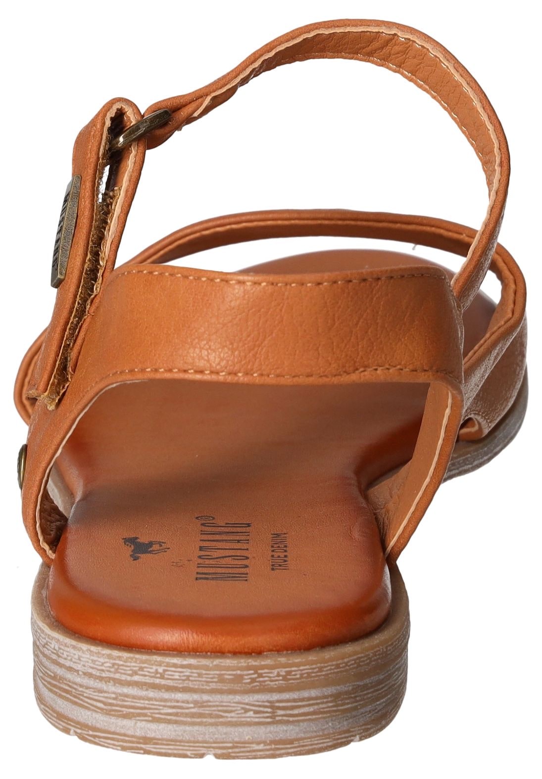 Mustang Shoes Sandale, Sommerschuh, Sandalette, Riemchensandale in asymmetrischer Form
