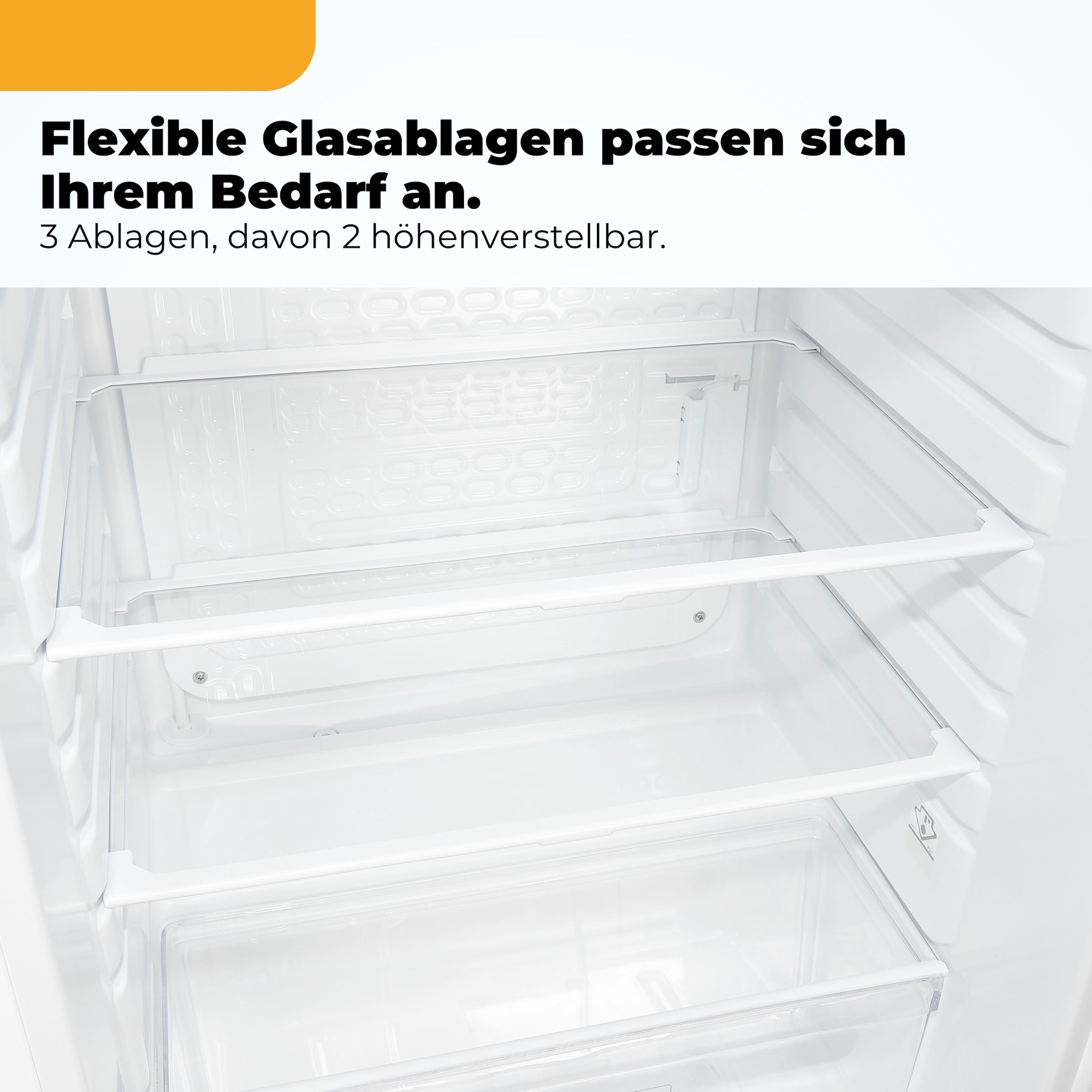 exquisit Kühlschrank »KS16-V-040C inoxlook-az« 85 cm hoch 55 cm breit Helles LED-Licht für optimale Innenraumbeleuchtung