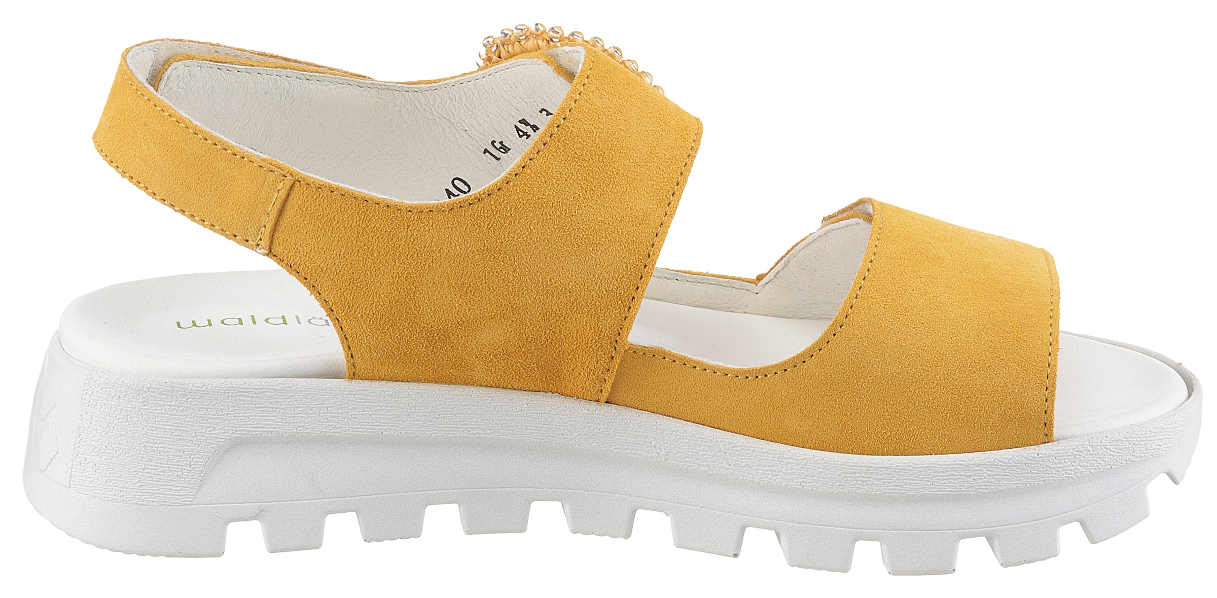 Waldläufer Plateausandale »H-NELE«, Sommerschuh, Sandalette, Klettschuh in Komfortweite H (= sehr weit)