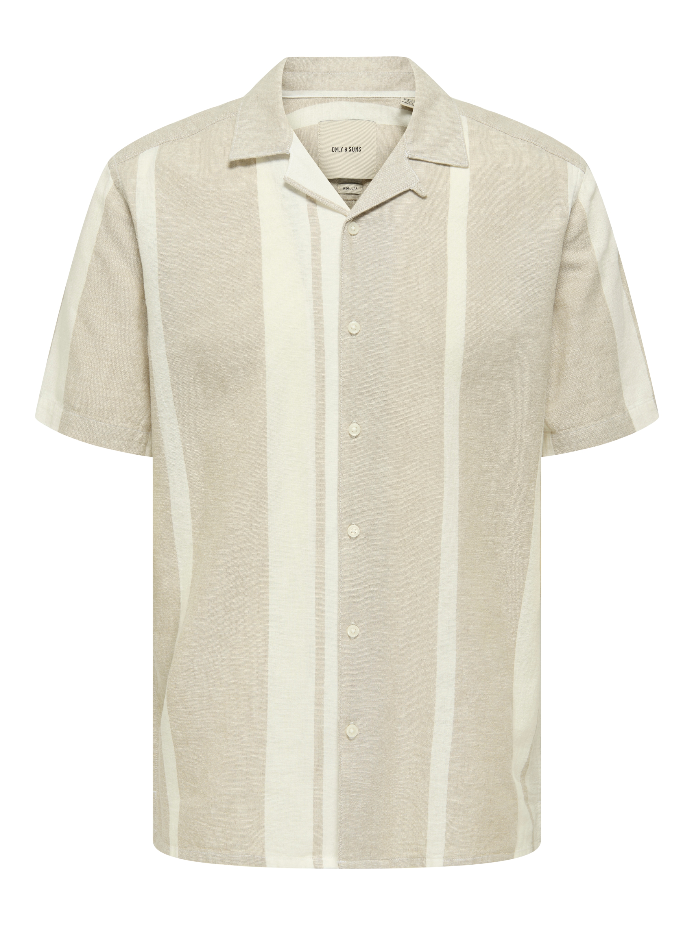 ONLY & SONS Kurzarmhemd »ONSCAIDEN SS STRIPE LINEN RESORT NOOS«