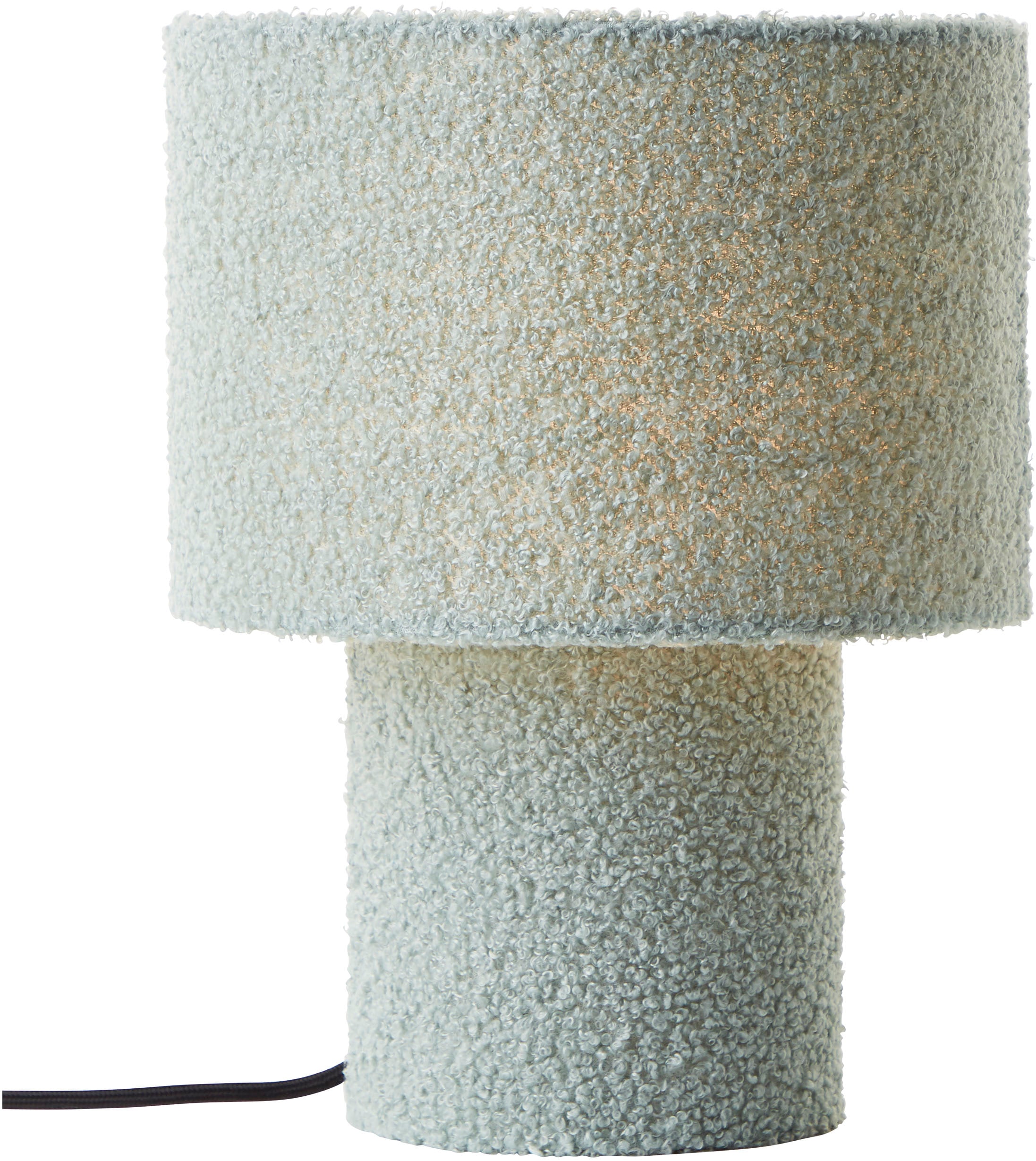 LeGer Home by Lena Gercke Tischleuchte »Debora«, 1 flammig, Teddy-Stoff, Höhe 30 cm, Ø 23 cm, E27
