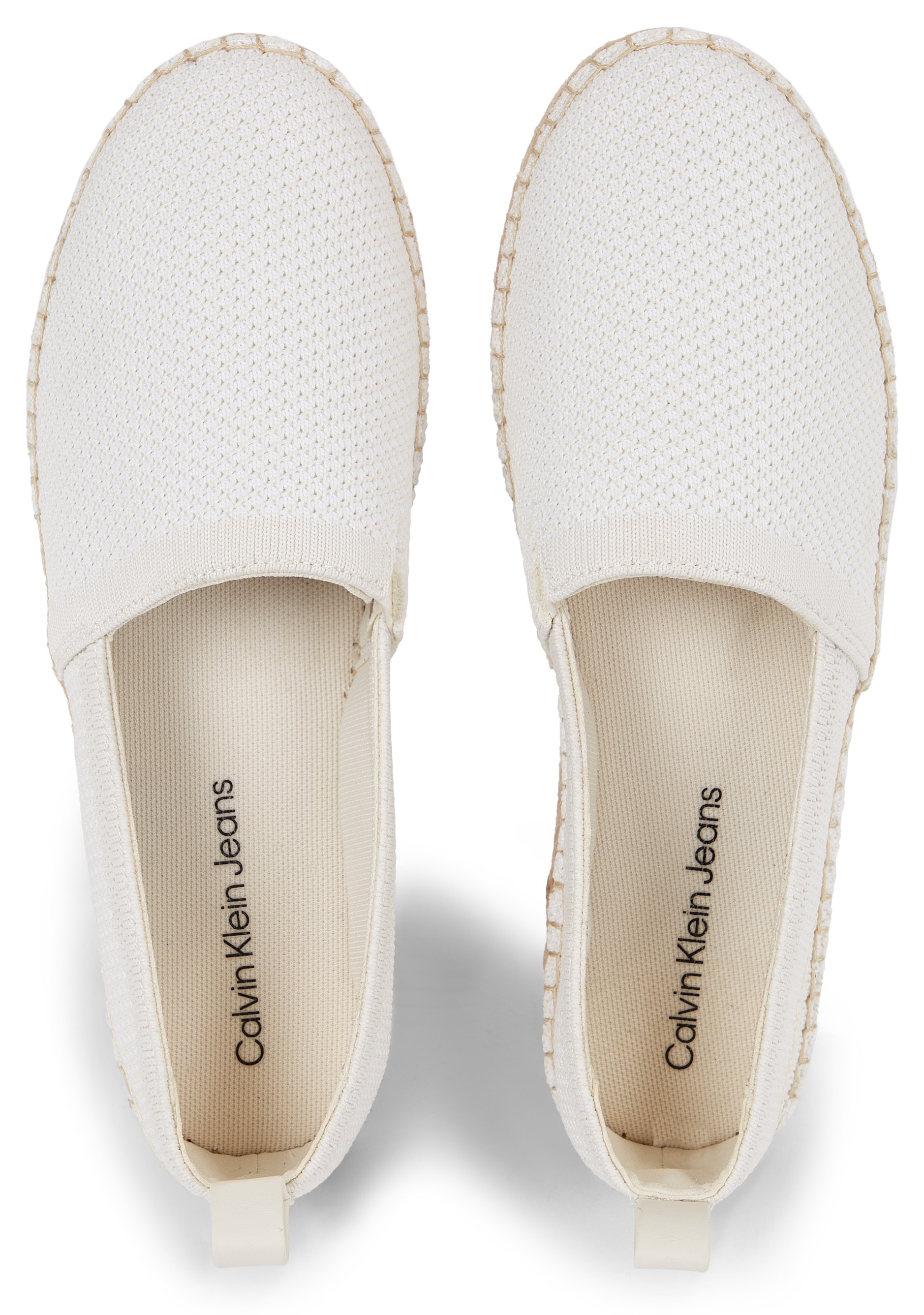 Calvin Klein Jeans Espadrille »PLATFORM ESPADRILLE UC«, Sommerschuh, Slipper, Strandschuh mit Jute Plateausohle