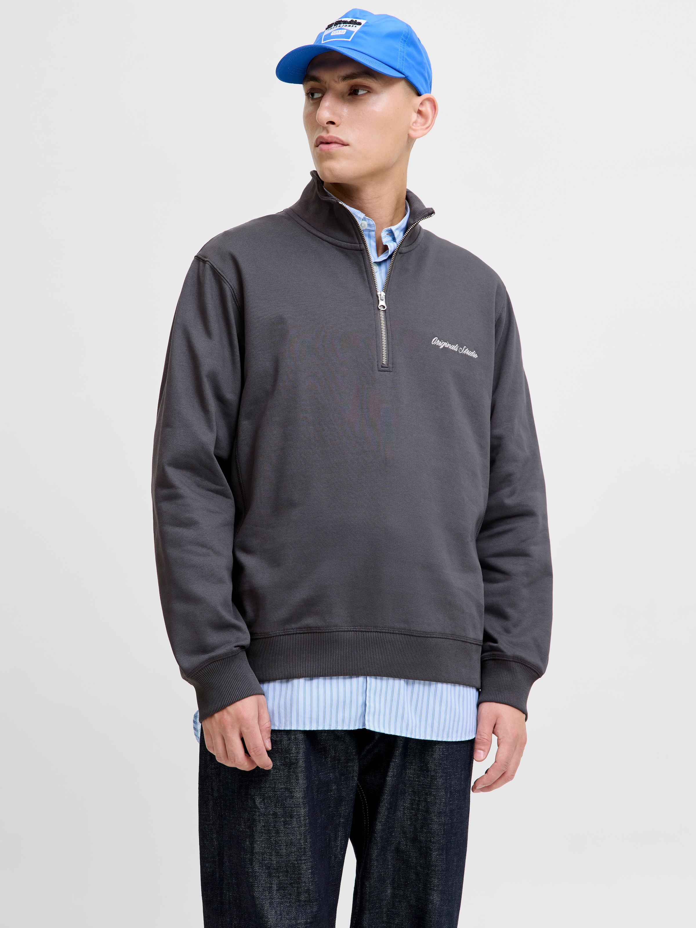 Jack & Jones Sweatshirt »JORNORREBRO EMB SWEAT HIGH NECK SN«
