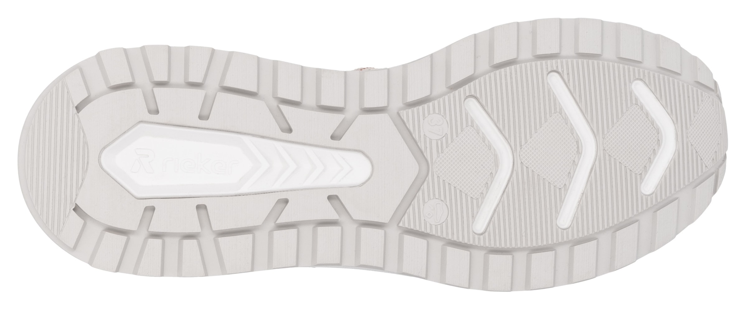 RIEKER Sport Keilsneaker »Bel Air«, Freizeitschuh, Halbschuh, Schnürschuh mit herausnehmbarem Fußbett