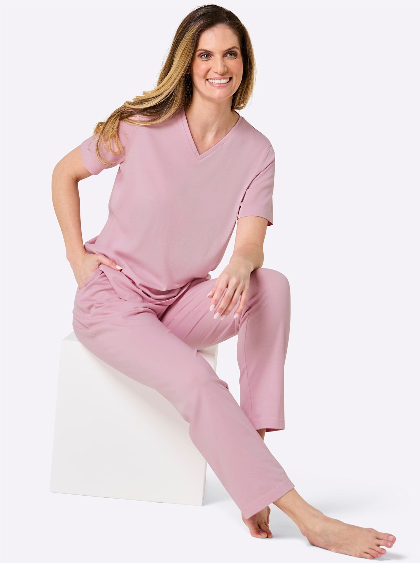 wäschepur Kurzarmshirt »Schlafanzug-Shirt« 1 tlg.