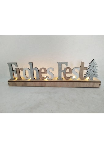 my home Deko-Schriftzug »Frohes Fest, Weihnachtsdeko«, (1 St.), mit LED kaufen