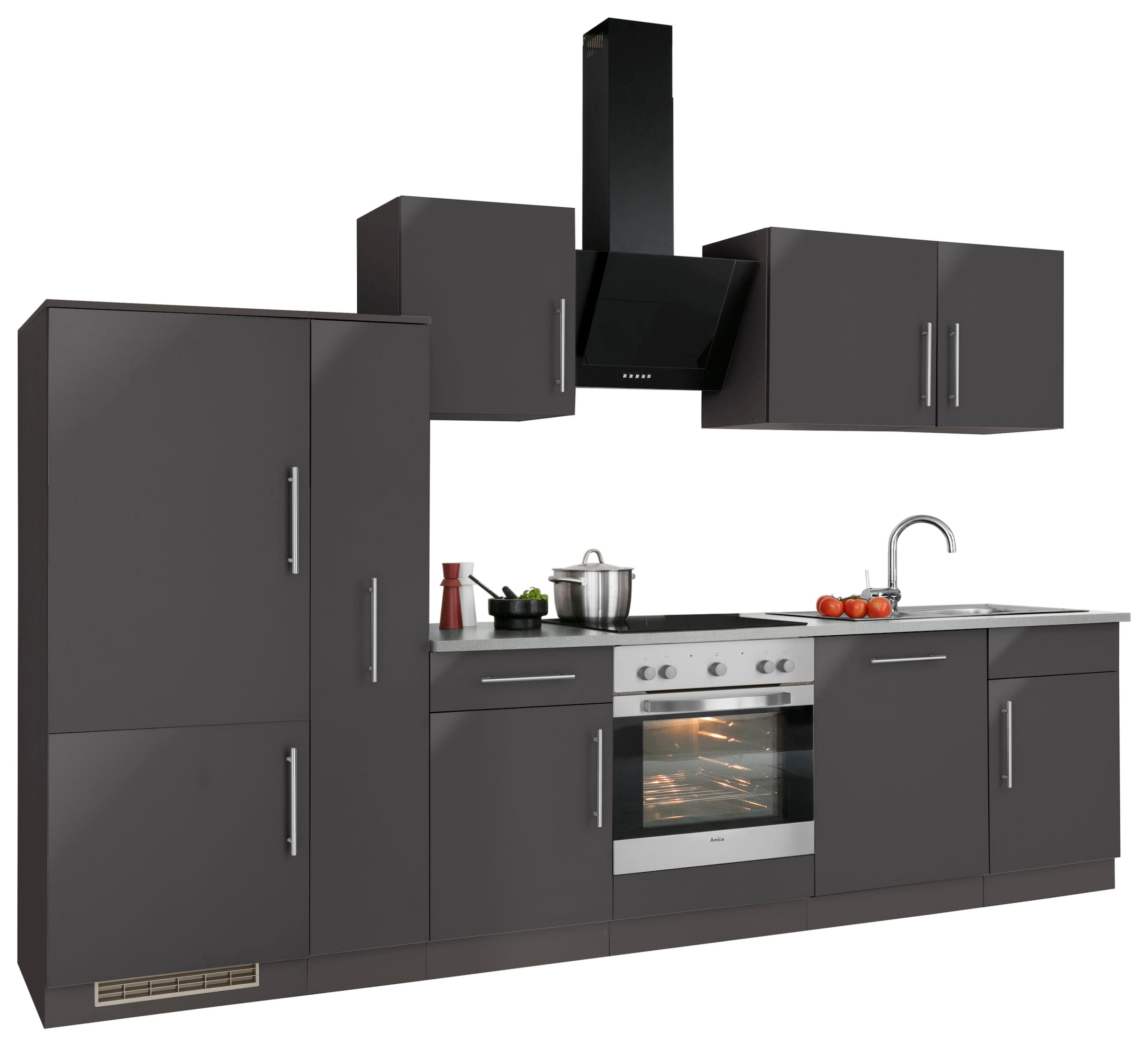 Shop Küchen Küchenzeile OTTO kaufen Online 310 »Cali«, mit E-Geräten, im wiho Breite cm