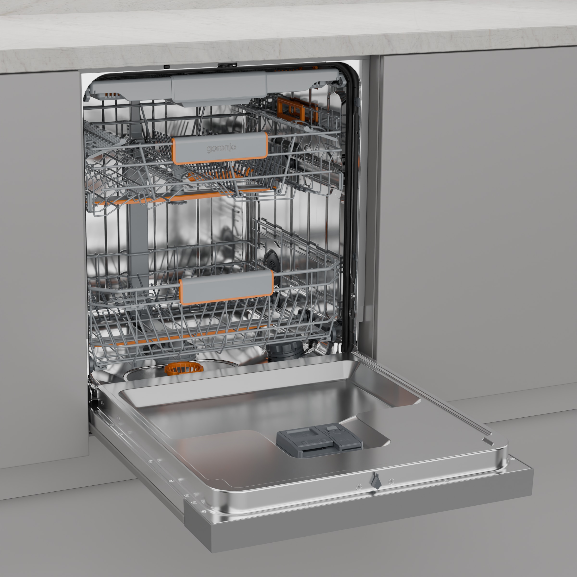 GORENJE teilintegrierbarer Geschirrspüler »GI673A92X« 9,4 l 16 Maßgedecke TotalDry - auto. Türöffnung