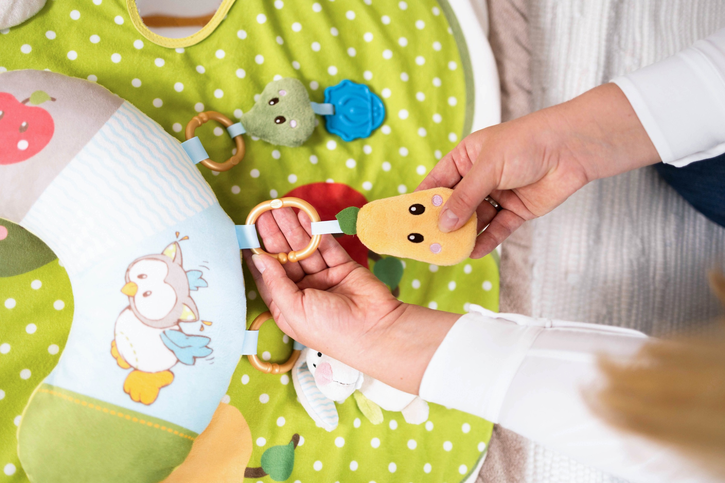 Nici Baby Gym »My First NICI Kollektion, 3-D Activity-Decke«, mit Spielkissen Hase und Eule