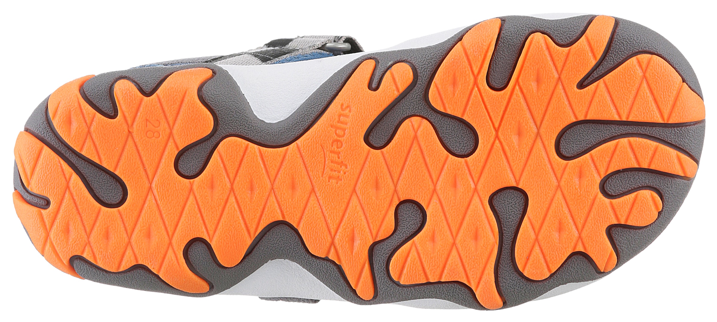 Superfit Sandale »MIKE 3.0 WMS: mittel«, Outdoorsandale mit Klett, Fußballlogo, Größenschablone zum Download