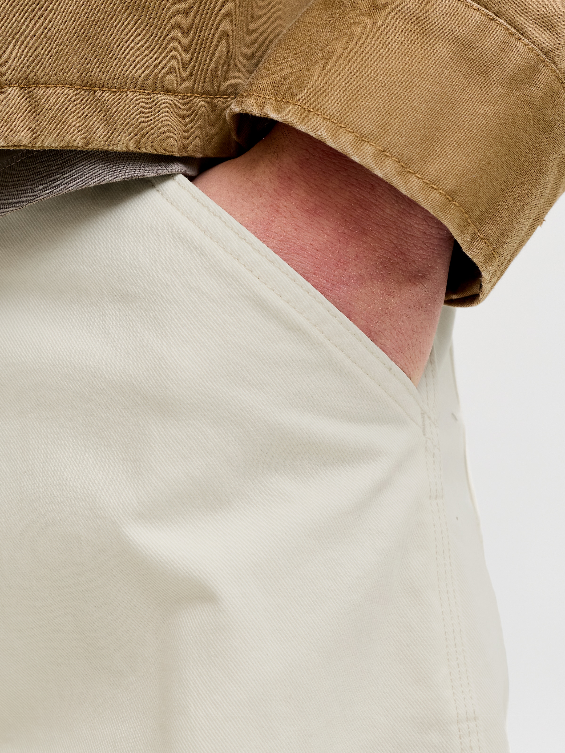 Jack & Jones Chinoshorts »JPSTTONY RAYE WORKER SHORT MID SN«  Baumwolle, 5-Pocket Style