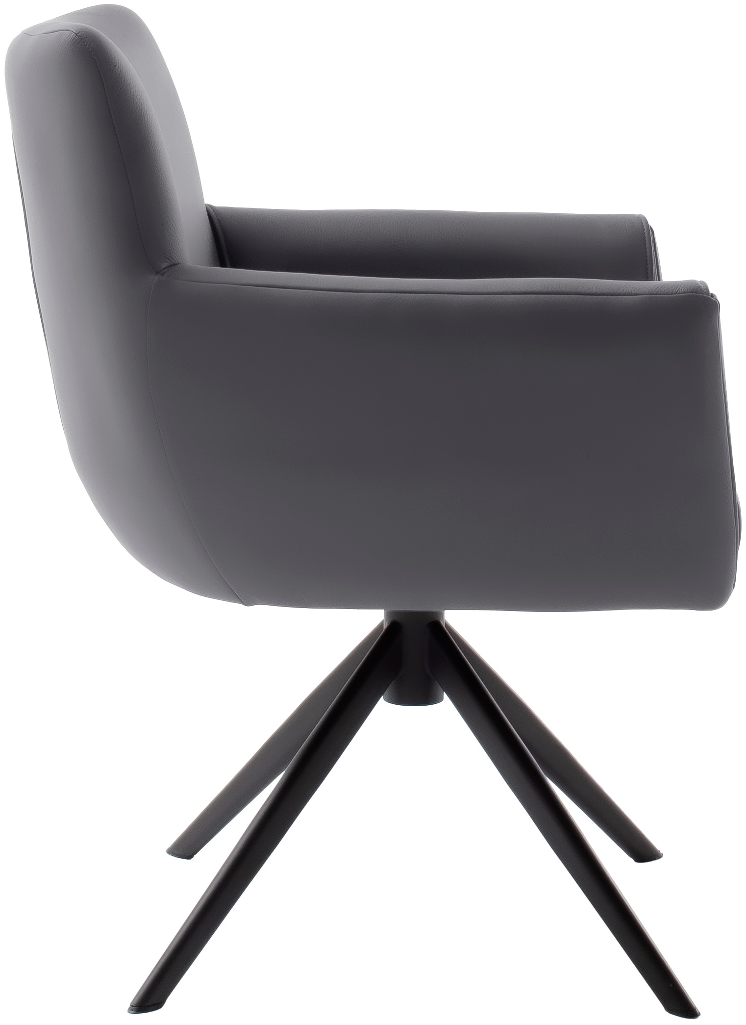 MCA furniture 4-Fußstuhl »WILSON Esszimmerstuhl, Armlehnstuhl, Polsterstuhl, modern«, (Set), 2 St., Leder, Stuhl, Armlehnenstuhl, drehbar, Taschenfederkern, belastbar 160 kg,XXL