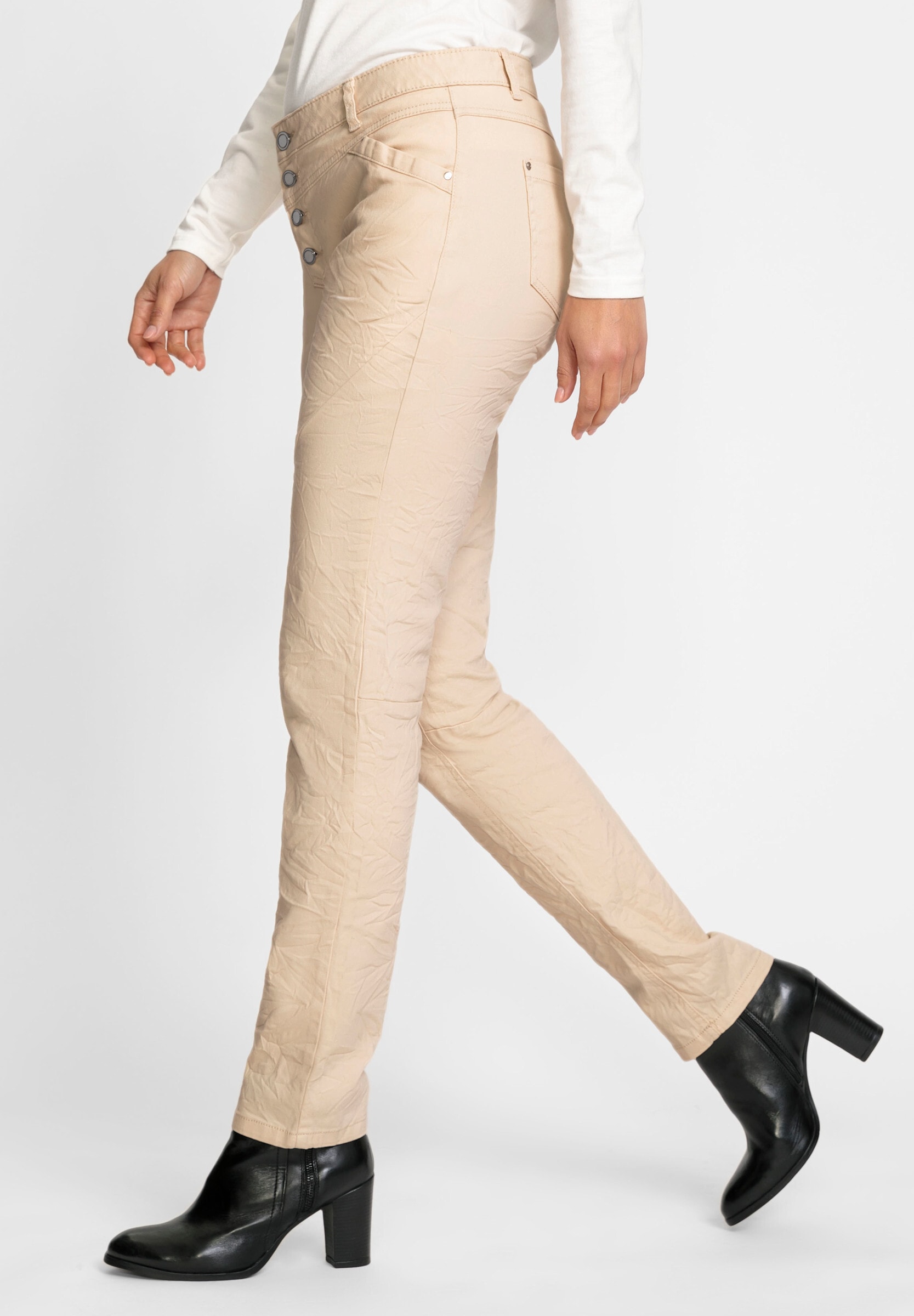 Witt Bequeme Jeans »Jeans Jeans mit Knopfleiste statt Reißverschluss«