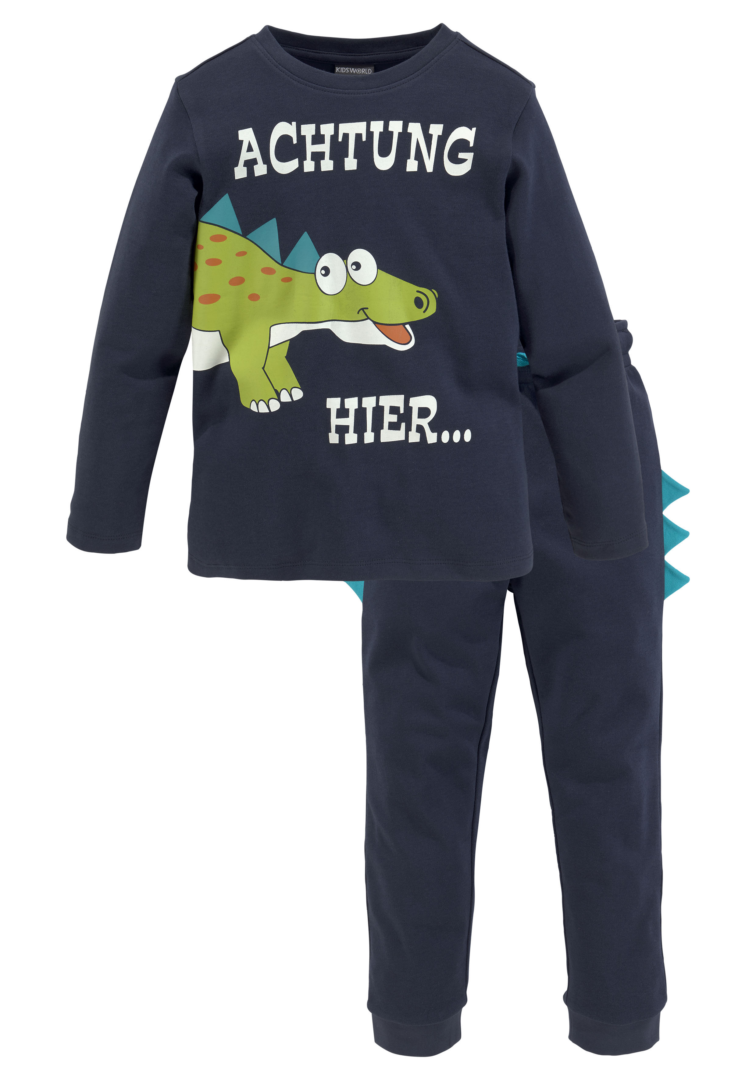 Shirt & Hose, (Spar-Set, 2 tlg., Shirt+Jogginghose), mit großem Dinodruck