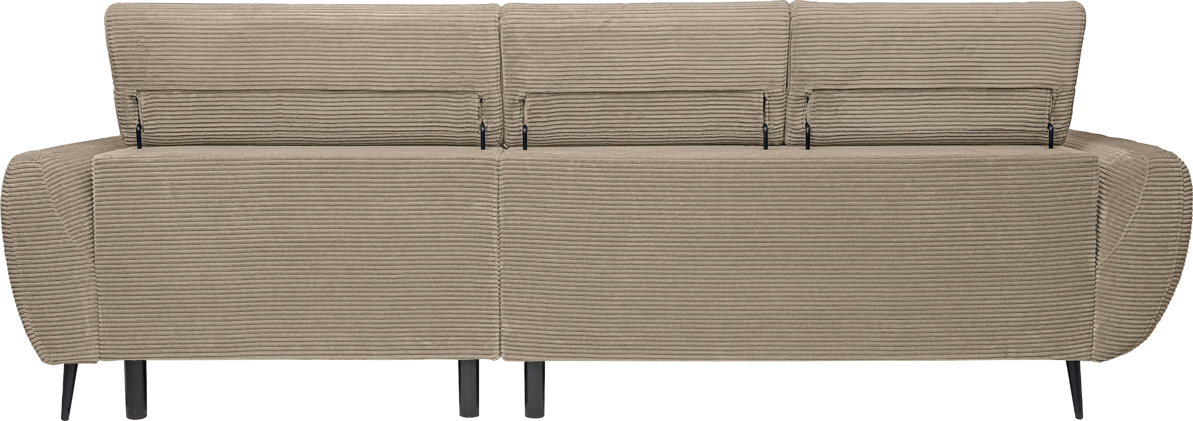 WERK2 Ecksofa »Alisson, mit elektrischer Sitztiefenverstellung, L-Form, Breite 277 cm«, Alisson – flexibler Komfort mit modernem Design und smarten Details.