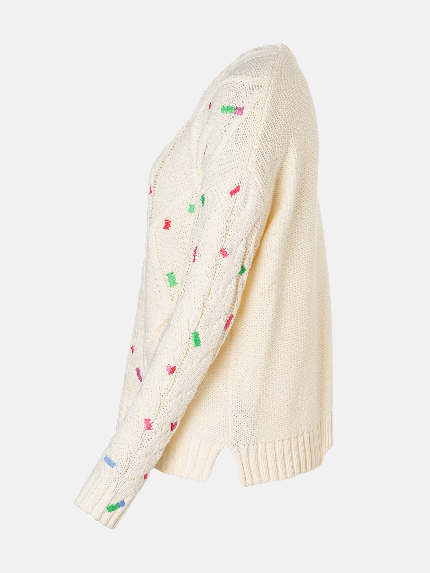 Lieblingsstück Strickpullover »DinziL« mit verspielten Stickdetails, Rundhals