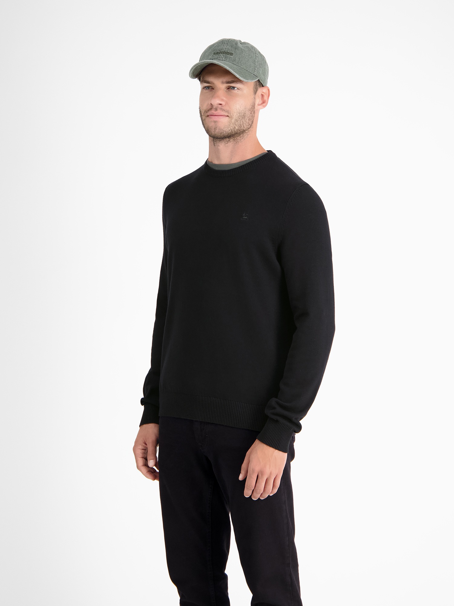LERROS Strickpullover »LERROS Crewneck Strickpullover«