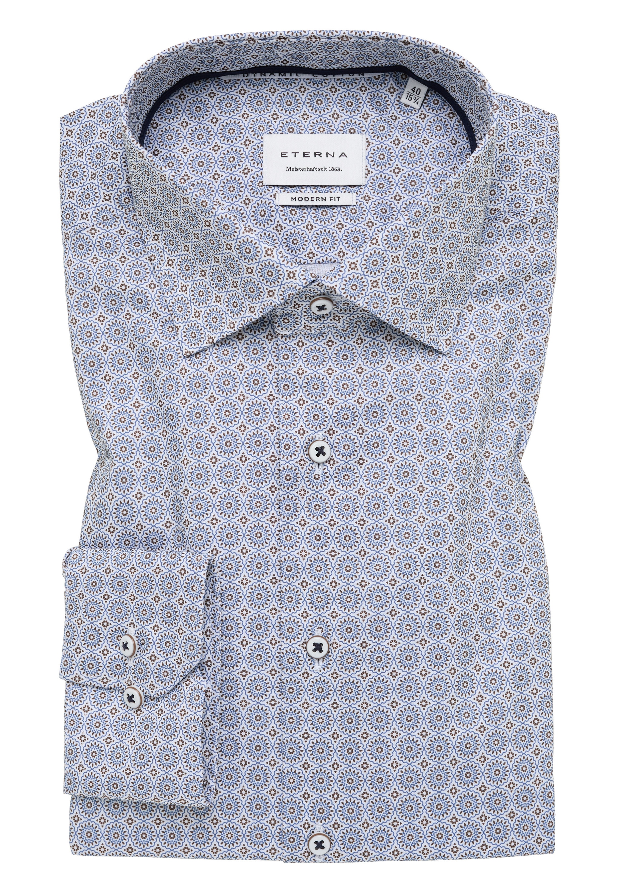 Eterna Langarmhemd »MODERN FIT«, NON IRON (bügelfrei)