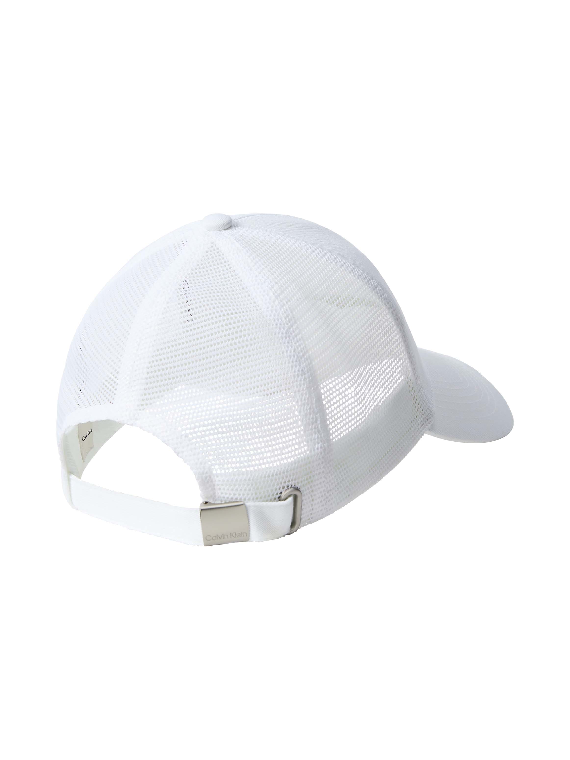 Calvin Klein Jeans Trucker Cap »MONOLOGO WOVEN PATCH TRUCKER« Netzeinsatz, Größe individuell verstellbar