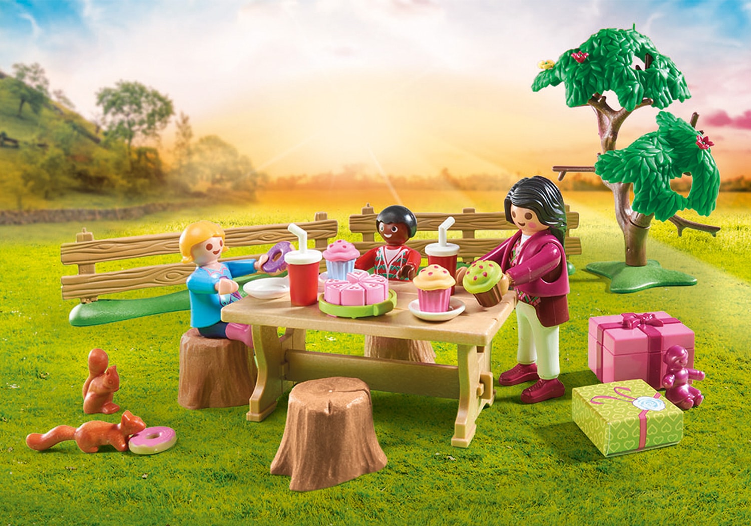 Playmobil® Konstruktions-Spielset »Kindergeburtstag auf dem Ponyhof (70997), Country«, (81 St.), Made in Europe