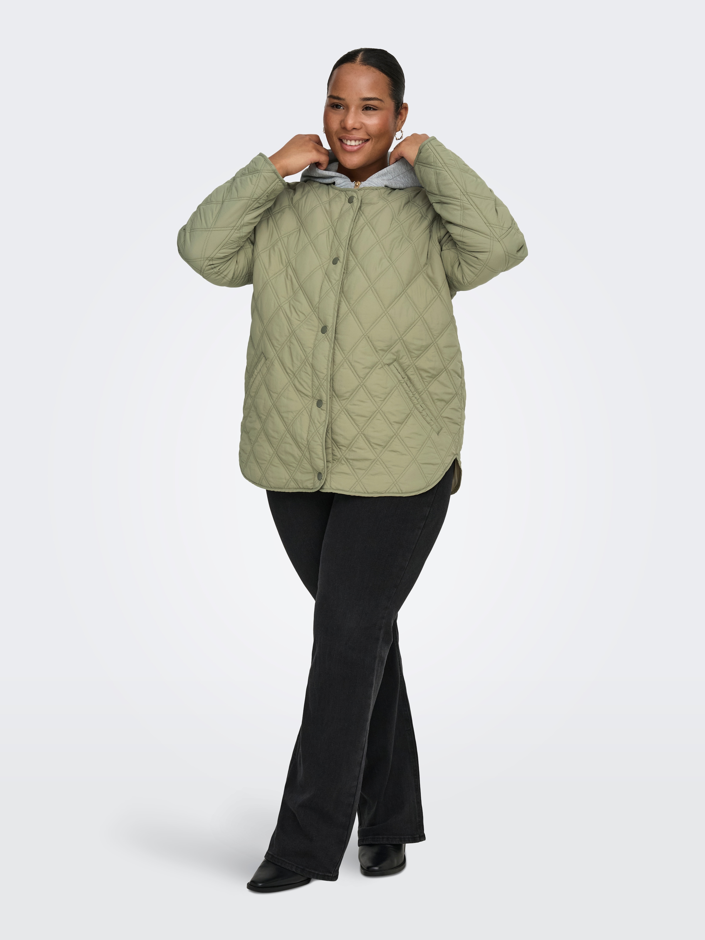 ONLY CARMAKOMA Steppjacke »CARRISSO LIFE HOOD QUILT JACKET OTW« mit Kapuze