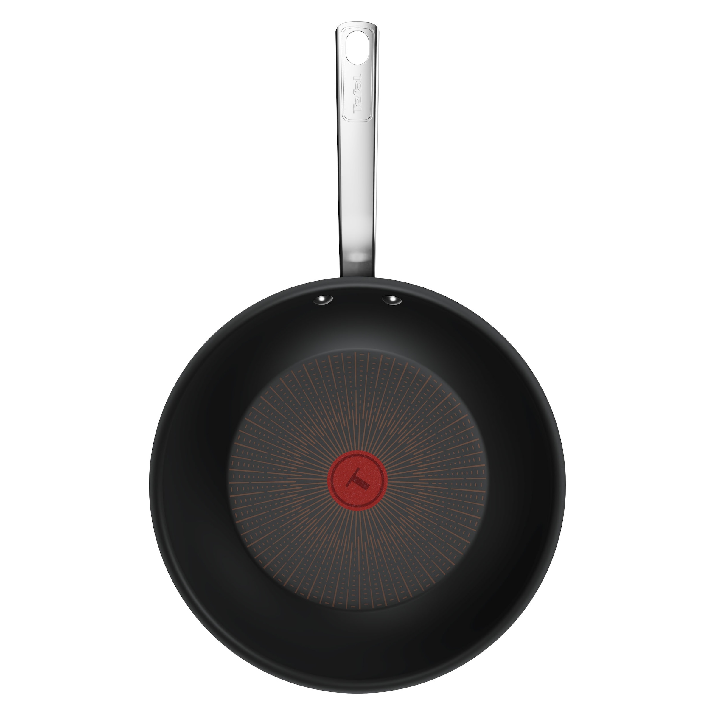 Tefal Wok »Experience« Aluminium 1x Wokpfanne 28 cm, 1 tlg. FusionCore Antihaftversiegelung, Induktion, Temperaturanzeiger
