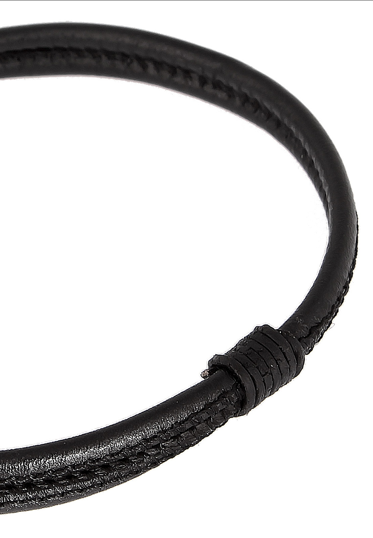Kuzzoi Lederarmband »Armband Echtleder Knoten Haken T-Bone 925 Sterling Silber«