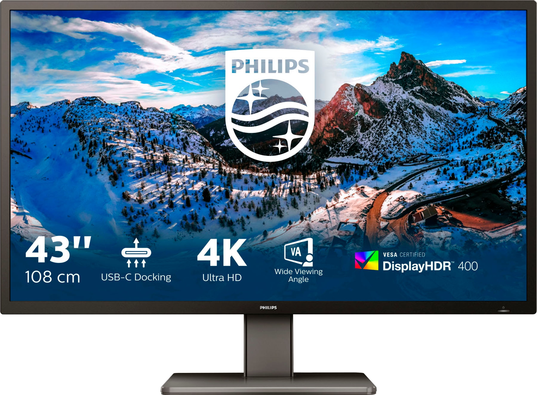 Philips Gaming-Monitor »439P1/00«, 108 cm/42,5 Zoll, 3840 x 2160 px, 4K Ultra HD, 4 ms Reaktionszeit, 60 Hz