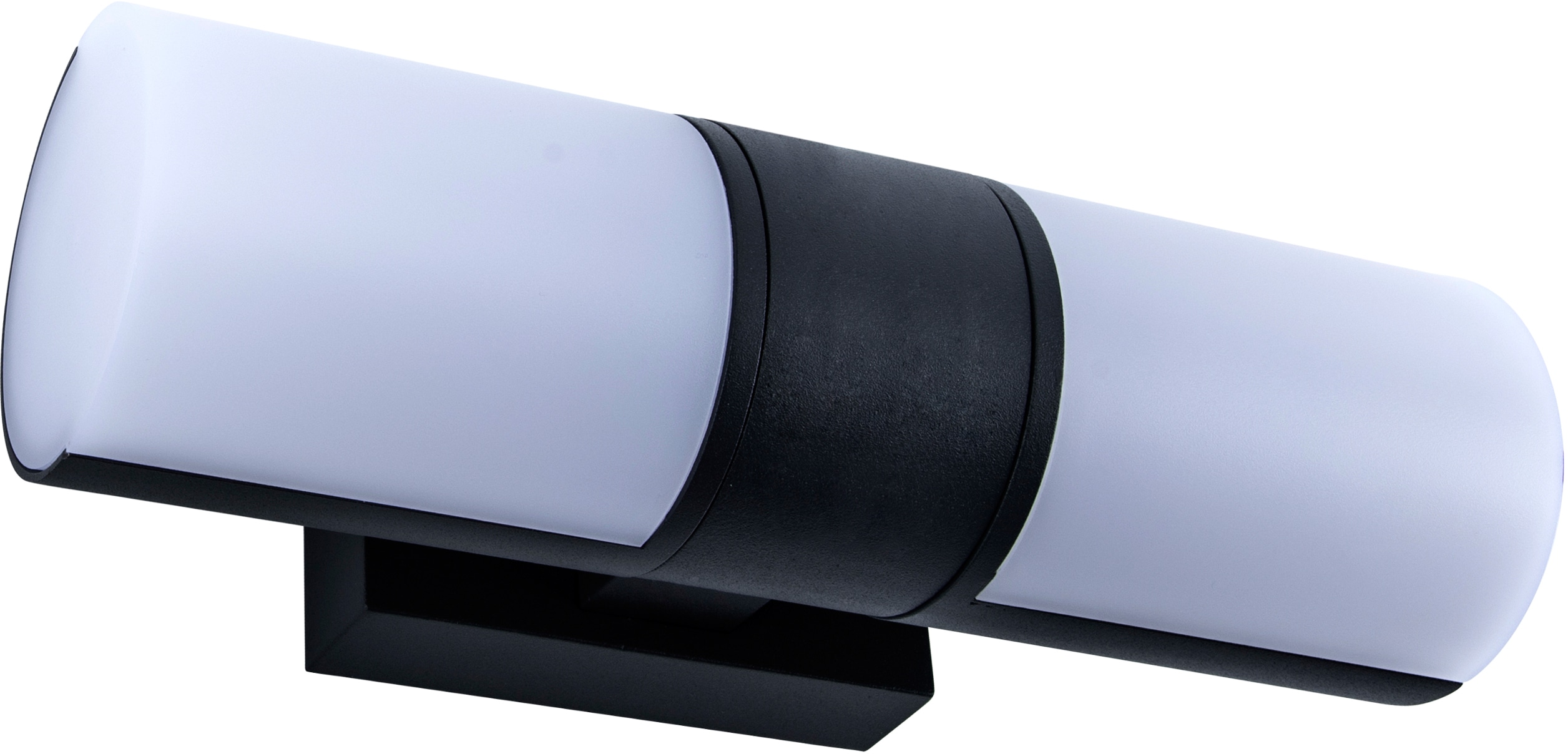 Lutec LED Außen-Wandleuchte »CYRA« LED-Modul 1 Stk. Warmweiß in grau, Größe Ø 7,8 cm Höhe: 24,5 cm