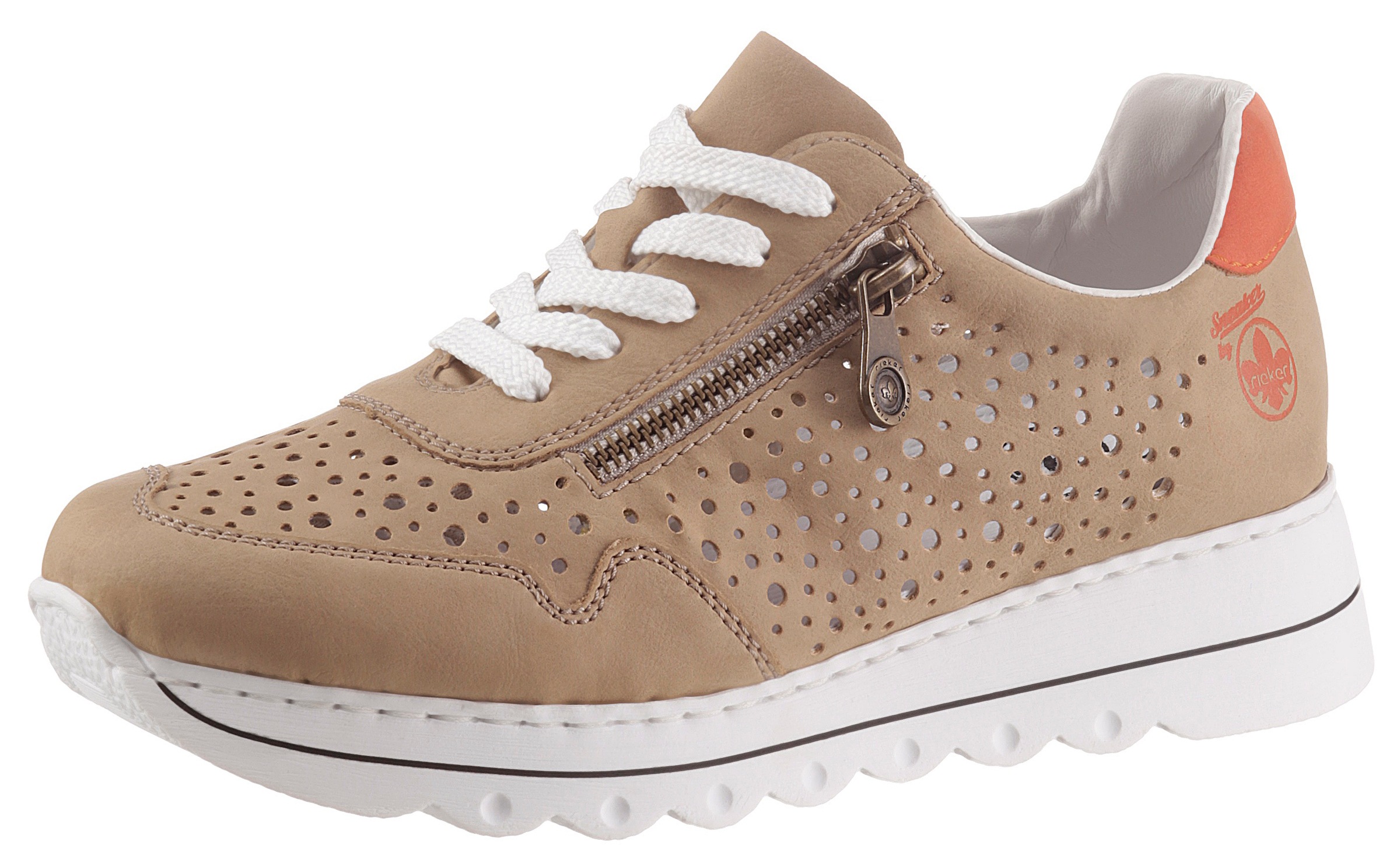 Rieker Plateausneaker, mit luftdurchlässiger Perforation