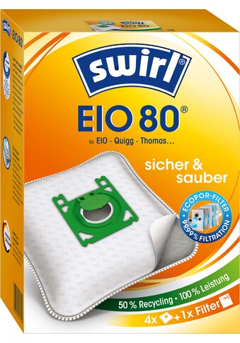 Swirl Staubsaugerbeutel »EIO 80 für EIO, Koenic und Quigg«, (Packung), 4er- Pack kaufen