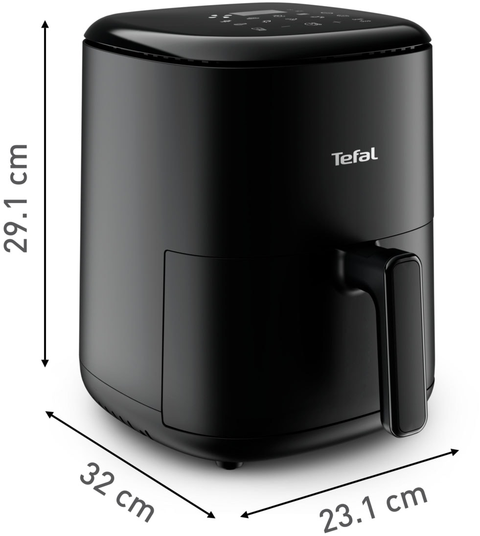 Tefal Heißluftfritteuse »EY1458 Easy Fry Compact«, 1300 W, für 1-4 Personen, 10 Programme, spart Zeit und Energie, EY1458