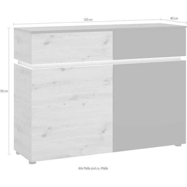 Breite OTTO bei 120 Sideboard »Luci«, INOSIGN cm