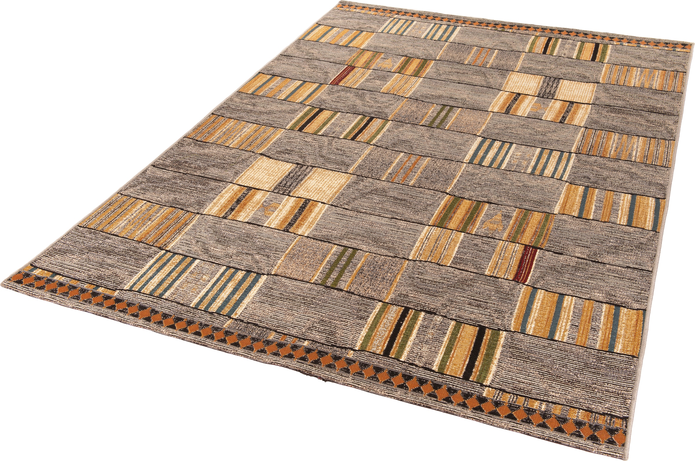 Gino Falcone Teppich »Outdoor-Africa 40«, rechteckig, 5 mm Höhe, Flachgewebe, In- und Outdoor geeignet, Wohnzimmer
