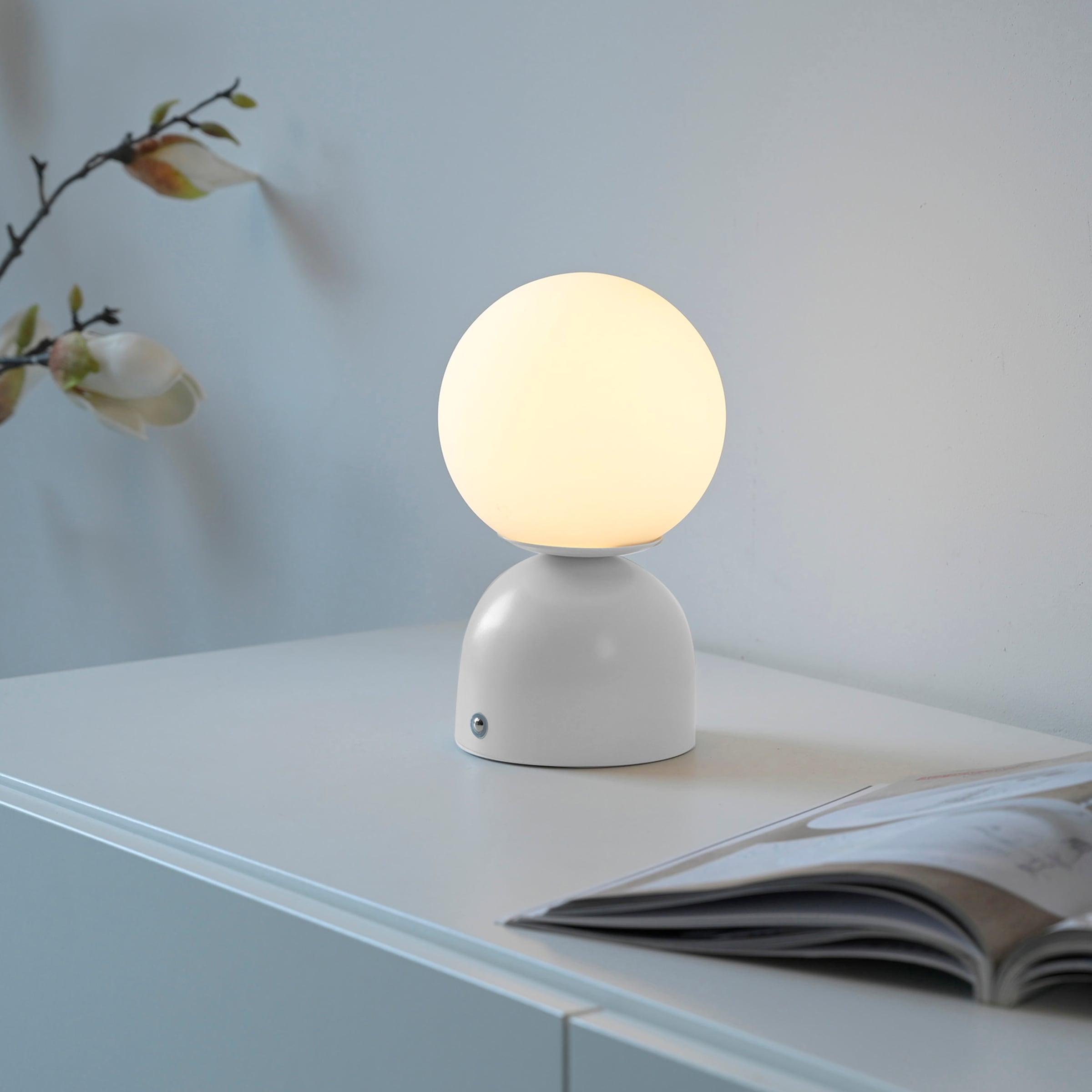 SCHÖNER WOHNEN-Kollektion LED Tischleuchte »RUDI« LED-Board 1 Stk. warmweiß - kaltweiß SCHÖNER WOHNEN Kollektion, CCT 3000-6000K, Touchdimmer, Memoryfunktion