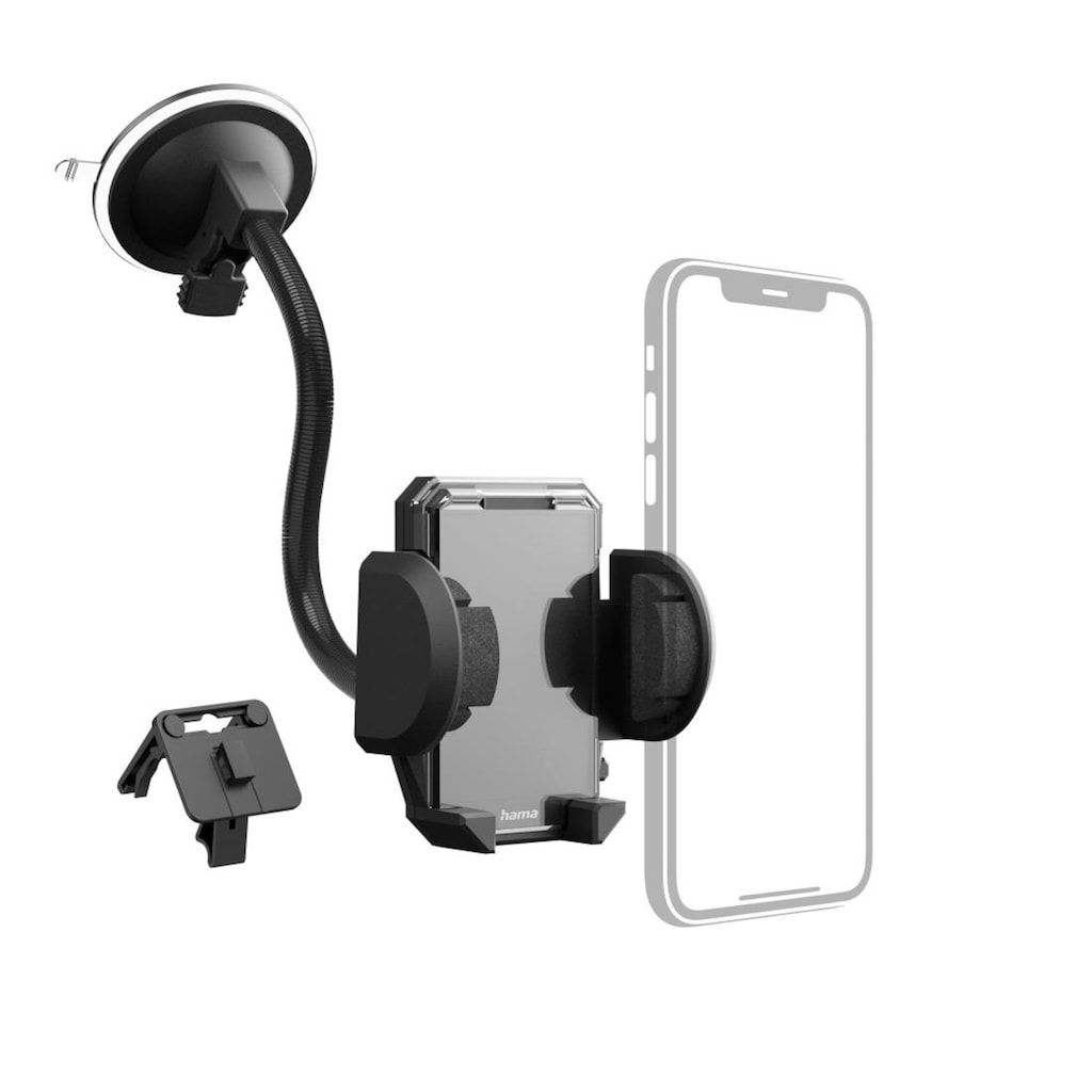 Hama Smartphone-Halterung »2in1 Auto Handyhalterung Set "Multi" für Lüftung und Scheibe«