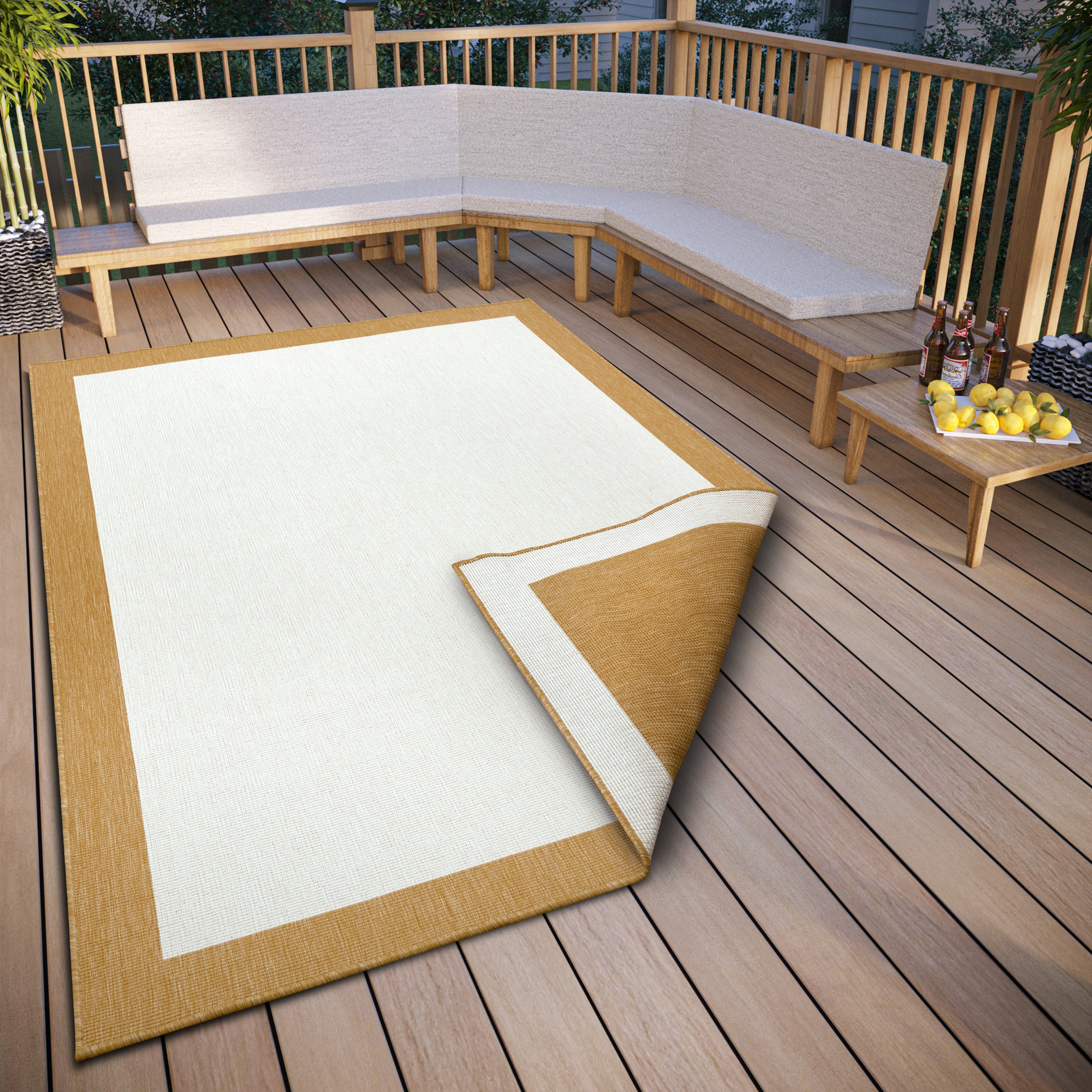 NORTHRUGS Teppich »Panama Wendeteppich«, rechteckig, Balkon, In-& bei OTTO Wetterfest, Wasserfest Wohnzimmer, Outdoor, online Garten, kaufen