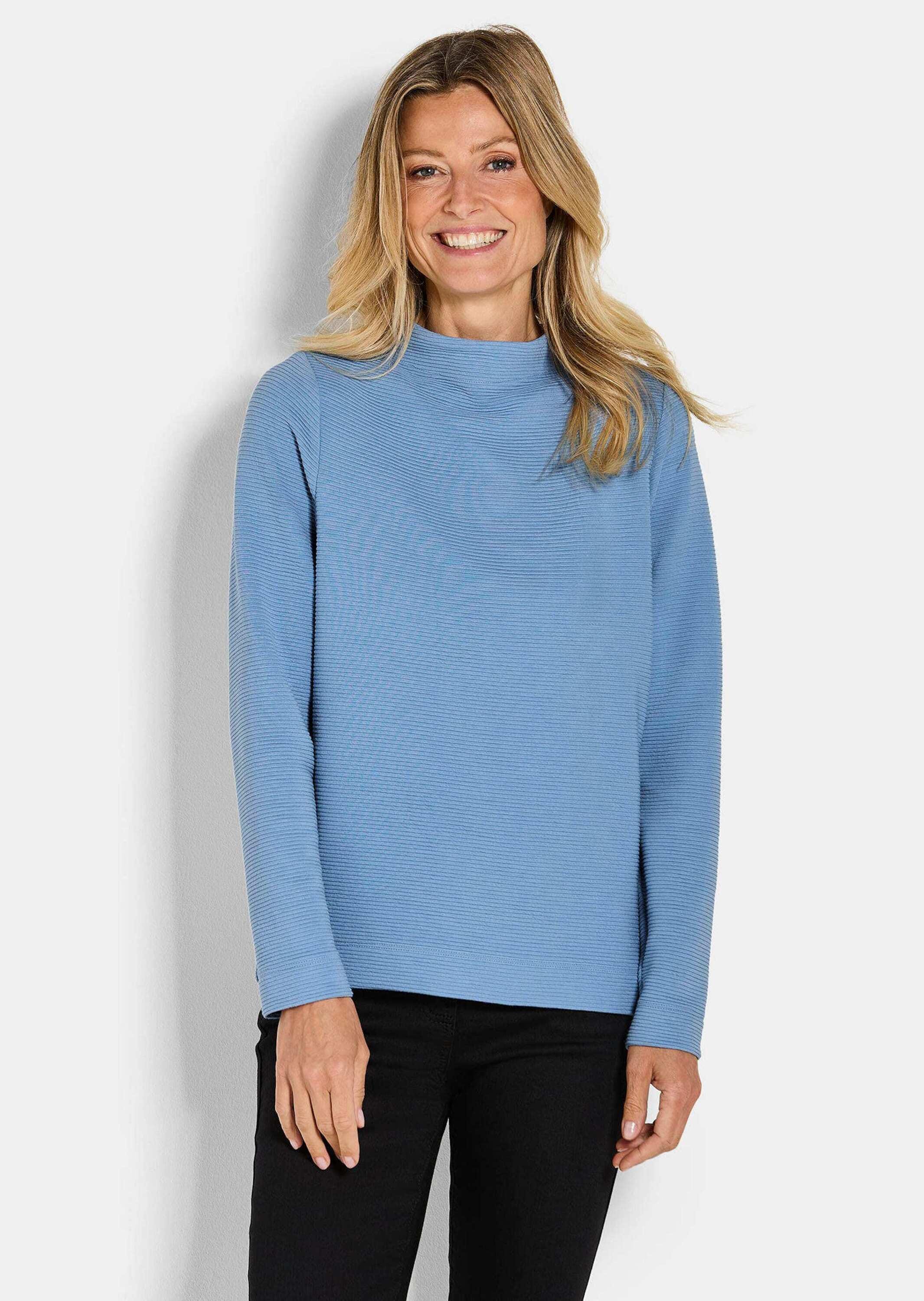 GOLDNER Rundhalspullover »Ottoman-Sweatshirt mit Turtleneck«