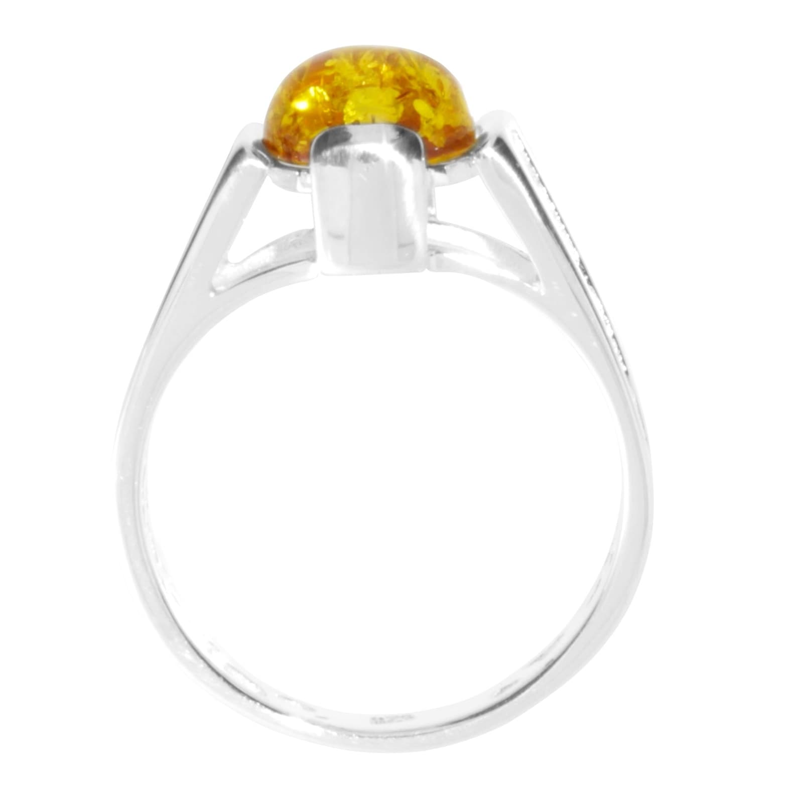 OSTSEE-SCHMUCK Solitärring »- Kiruna - Silber 925/000 - Bernstein«