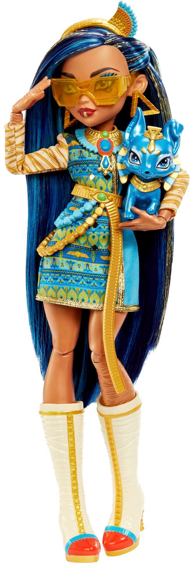 MonsterHigh™ Anziehpuppe »Cleo de Nile mit Hund«